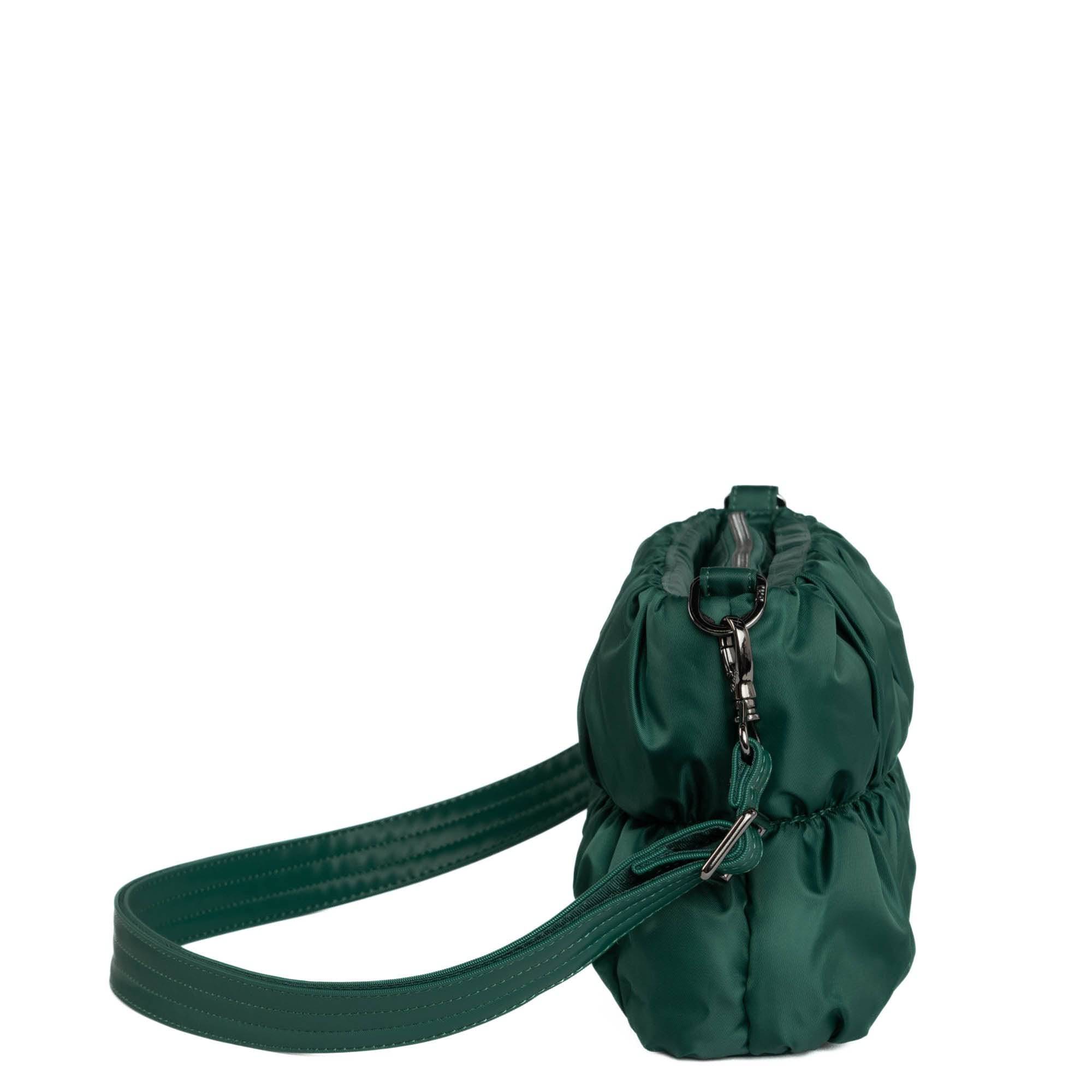 Flounce Ruched Crossbody Bag - WICKEDLY GREEN - Flounce_WickedlyGreen_03